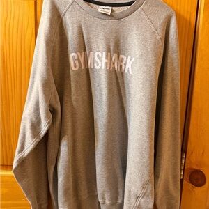 Gymshark Gray Crewneck Sweatshirt with White Logo